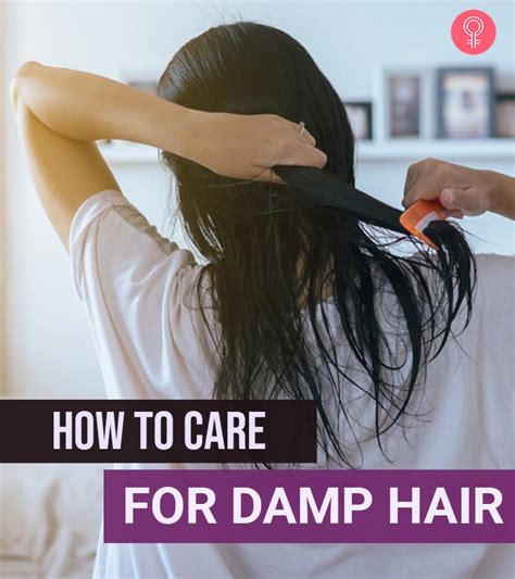 damp hair